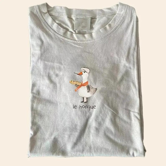 Le honque Goose T-shirt, unisex shirt, gift for him for her, menswear streetwear top crewneck gildan
