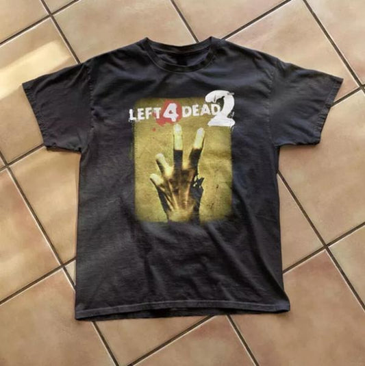 Left 4 Dead 2 T Shirt Vintage Grunge Graphic Opium Y2K Tapout Amity Affliction, Unisex T-shirt, Y2k Shirt, Gift For Men Women1