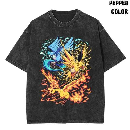 Legendary Birds T-Shirt, Pokemon Shirt, Anime Shirt, Gift For Friends, Gift for fan, Menswear Womenswear Streetwear