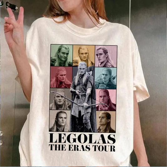 Legolas The Eras Tour Graphic Tee - The Lord of The Rings Movie Shirt - LOTR - Middle Earth - Sindar Elf - Fellowship - Men's Top - Menswear