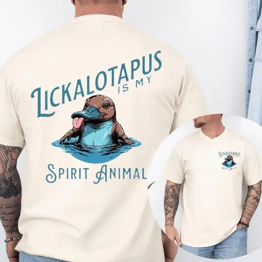 Lickalotapus Is My Spirit Animal Men's Funny T-Shirt, Cute Shirt, Funny Shirt, Gift for Men, for Women Tshirt