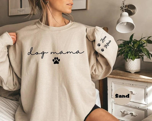 Life is Better With My Dogs Sweatshirt & Hoodie, Personalized Dog Mom Shirt, Custom Dog Name Gift for Pet Parents , Christmas Gift, Custom Dog Mon Sweatshirt