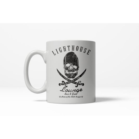 Lighthouse Lounge Funny Vintage Retro Bar Ceramic Coffee Drinking Mug  - 11oz Funny Coffee Mugs Ceramic Printed Drinkware Cup
