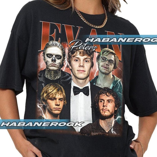 Limited Evan Peters Vintage T-Shirt, Gift For Women and Man Unisex T-Shirt