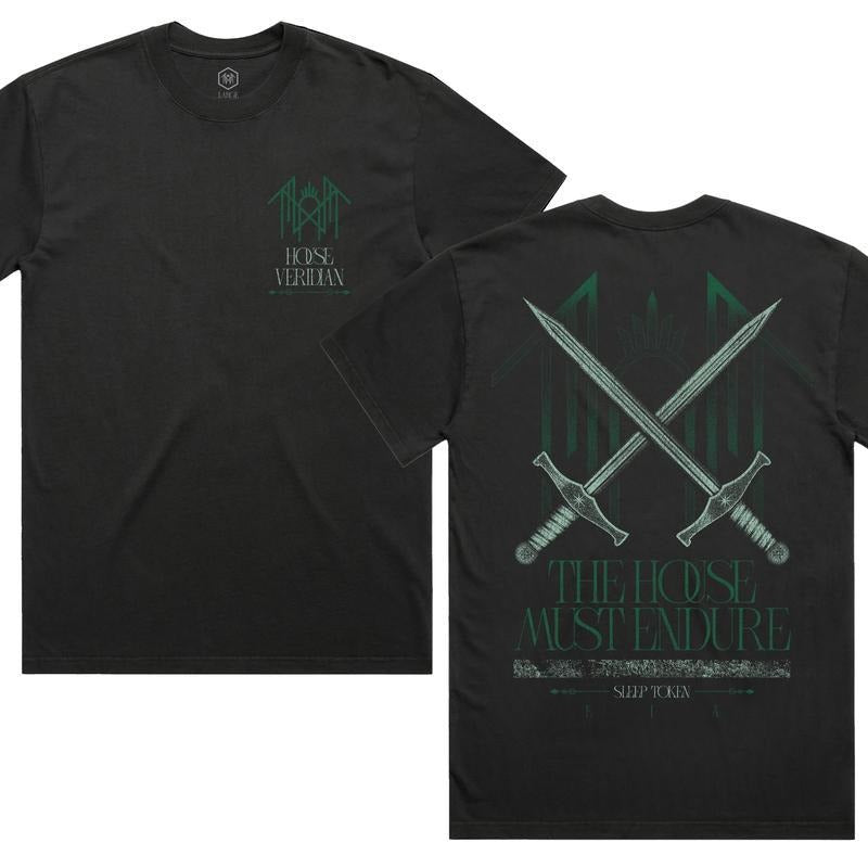 Limited Sleep Token T-shirt House Veridian Sweatshirt The House Must Endure Hoodie Sleep Token Even In Arcadia Merch, Gifts For Fans Men Women Top