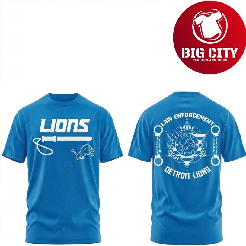 Lions Law Enforcement Appreciation Day 2026  Two Sided Shirt