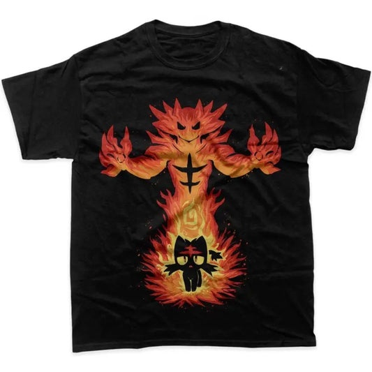 Litten Shirt, Incineroar Shirt, Pokemon T-Shirt, Pokemon Merch, Anime Shirt, Graphic Tee, Men's Vintage Tees, Gift For man for her Menswear Top