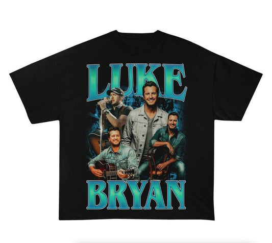 Luke Bryan tour T-Shirt , Hip Hop Womenswear Top Comfort Casual