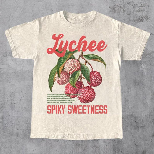 Lychee Commercial Graphic Shirt, Vintage 90s Fruit Lover Shirt, Lychee Label Commercial Tee, Cute Unisex Adult Graphic T Shirt, Cool Gift, crewneck