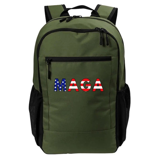 MAGA Donald Trump 2024 American Flag Daily Commute Backpack