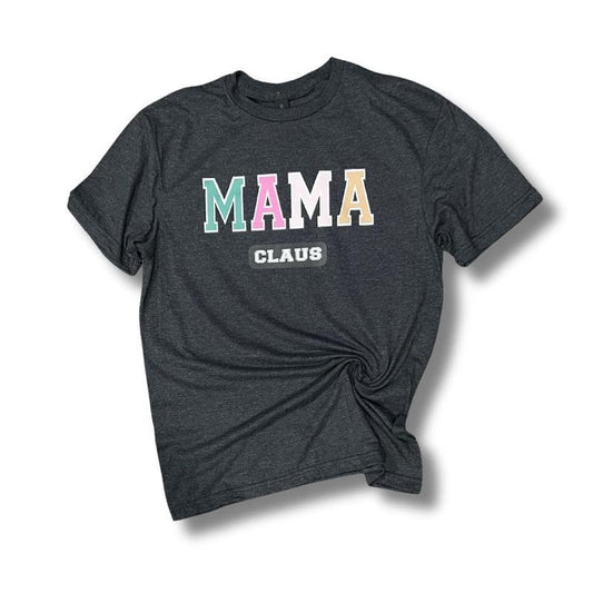 MAMA Claus Dark Grey Soft Style T-shirt