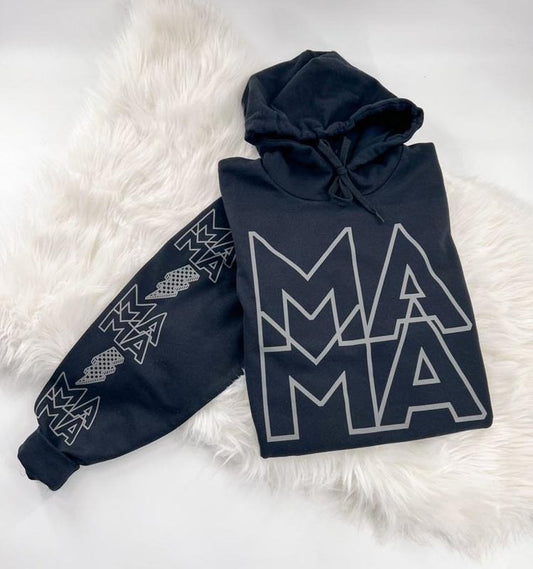 MAMA Sweatshirt or Hoodie with sleeve prints Comfy Unisex Womenswear Tops