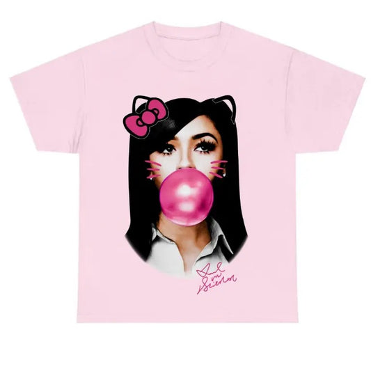 MARIAH THE SCIENTIST Kitty BUBBLE GUM PINK T-SHIRT