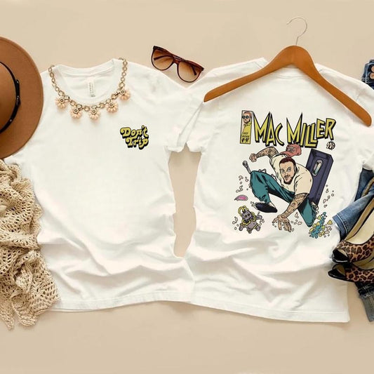 Mac Miller Comic Tshirt, Mac Miller Tribute, Don't Trip, Music Tshirt, Hiphop Tee, Rap Shirt, Street Wear