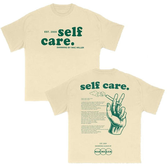Mac Miller Self Care Graphic T-Shirt Music Tee Merch Men Women Menswear Top