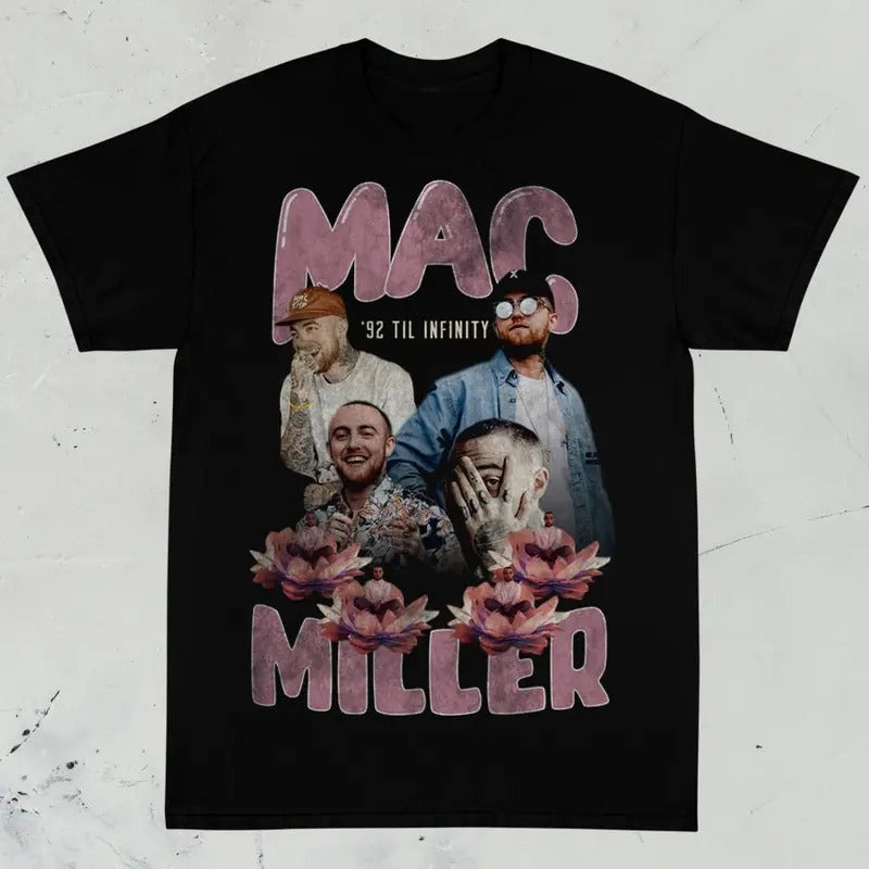 Mac Miller, Vintage Rap Graphic Tee, 90s Hip-Hop Streetwear, Music Fan Gift