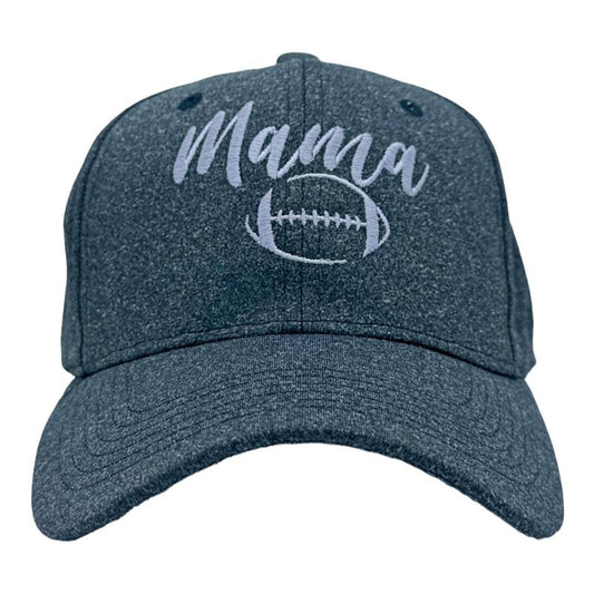 Mama Football Hat Funny Cute Pee Wee League Mom Cap Funny Hats Mother's Day  Funny Football  Novelty Caps for Men Black - Standard