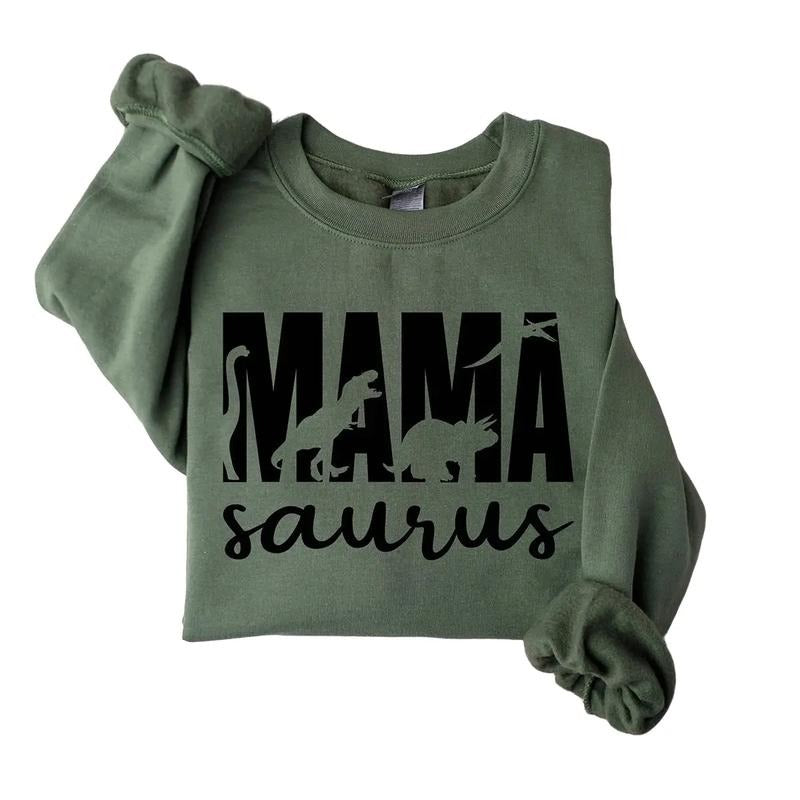 Mama Saurus Sweatshirt, Mama Dinosaur, Mom Life Sweatshirt, Mother's Day Sweatshirt, Funny Mother's Day Gift, Mom Of Boys, Gift for Momstyle{n002}2