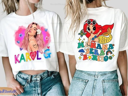 Manana Sera Bonito Album Shirt, Karol G Shirt, Manana Sera Bonito 2 Side Shirt, Karol G Tour Date Shirt, Karol G Tour 2023 Shirt, Unisex Shirt