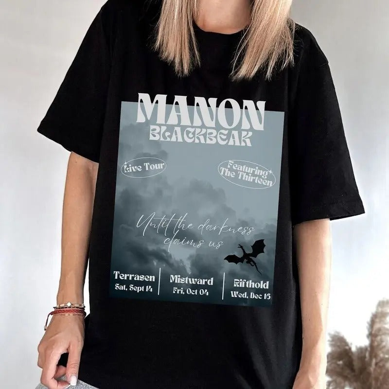Manon Blackbeak Throne Of Glass Shirt The Thirteen Sarah J Maas Bookish Merch SJM Merch Kingdom Of Ash Aelin Galathynius shirt