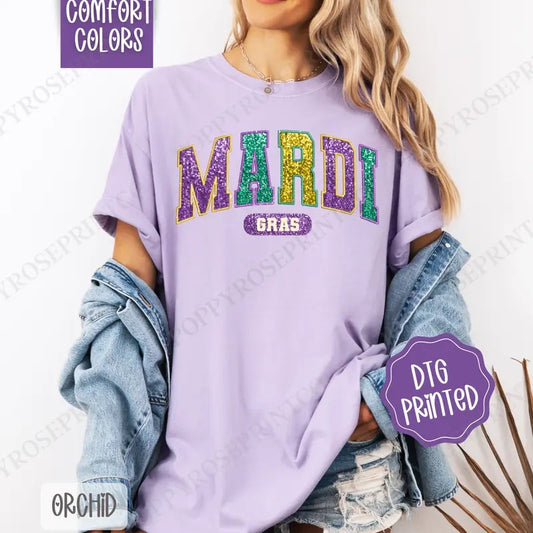 Mardi Gras Shirt Comfort Colors, Louisiana Parade Women's Tee, Holiday Women's Tshirt