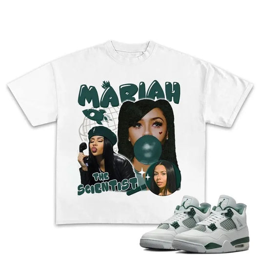 Mariah TS Unisex T-shirt, Shirt To Match Sneaker 4S Oxidized Green, Shirt To Match You Kicks Cotton T-Shirt Clothing Menswear Oversized Top