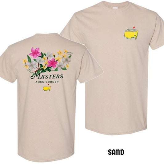 Masters Amen Corner Floral Golf T-Shirt | Augusta National 2025 Tee | Soft Cotton Unisex Sports Shirt, Full Colors, NEW Trending Tee