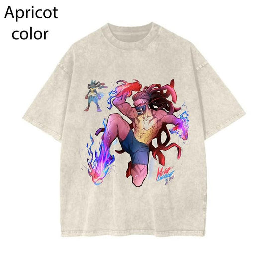 Megalucario Pokemon Graphic Tee, megaevolution, lucario, Pokemon Shirt Graphic Tee, PKM Shirt, Anime Shirt, vintage T-shirt Womenswear Cotton Top