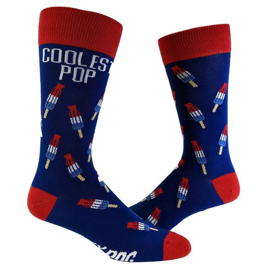 Men's Coolest Pop Socks Funny Father's Day Summer Popsicle Novelty Humor Footwear Funny Graphic Socks Comfortable Fitted Spandex Cotton