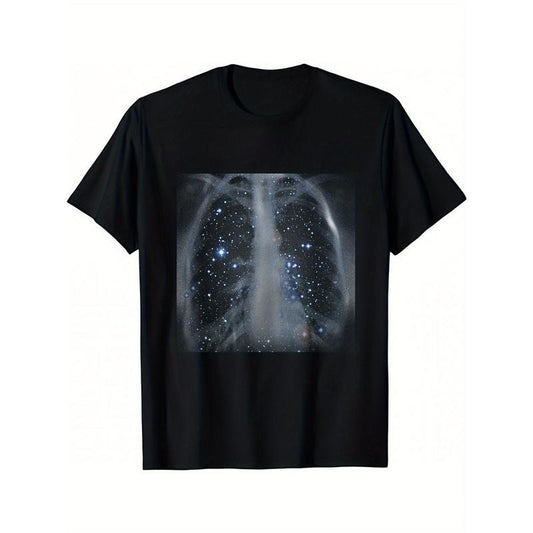 Men's T-shirt, Character Tees Short Sleeve Casual Tee Funny Print Comfy Basic Tee Tops made in usa