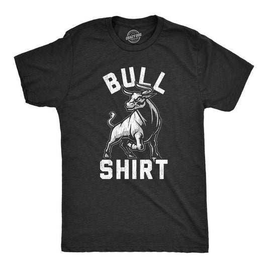Mens Bull Shirt T Shirt Funny B.S. Punny Sarcastic Graphic Novelty Tee Mens Funny T Shirts Cool Tees Soft Stylish Casual Menswear Sarcastic Apparel for Men Funny Funny Adult Humor Short Sleeve Novelty Black