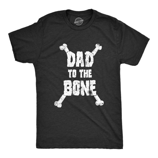 Mens Dad To The Bone Funny Music Parody Fathers Day T Shirt Cool Tee Idea Mens Funny T Shirts Cool Tees Soft Stylish Casual Menswear Dad Joke Apparel for Men Funny Music Short Sleeve Novelty Tees for Black
