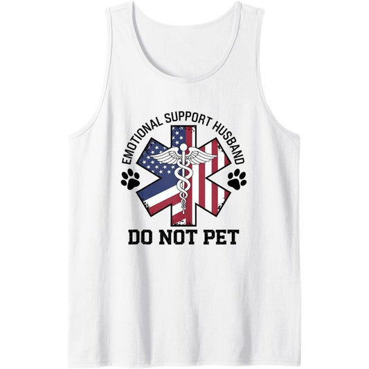 Mens Do Not Pet Emotional Support Husband Tank Top