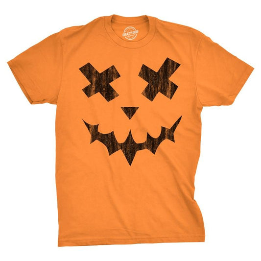 Mens Excellent Xavier Pumpkin T Shirt Funny Halloween Jack O Lantern Freaky Smile Tee For Guys Mens Funny T Shirts Cool Tees Soft Stylish Casual Menswear Halloween Apparel for Men Novelty Tees for Orange - XXL