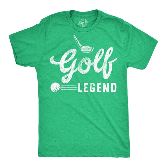 Mens Funny T Shirts Golf Legend Sarcastic Sports Graphic Tee Mens Funny T Shirts Cool Tees Soft Stylish Casual Menswear Sarcastic Green