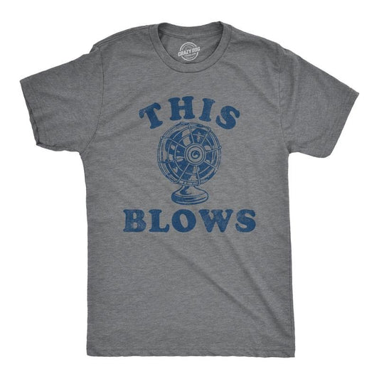 Mens Funny T Shirts This Blows Sarcastic Fan Graphic Novelty Tee For Men Mens Funny T Shirts Cool Tees Soft Stylish Casual Menswear Funny Sarcastic Short Sleeve Novelty Tees for Guys Dark Grey