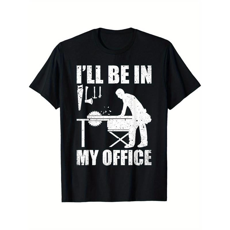 Mens Funny Woodworking Carpenter Carpentry Woodworker Gift Short Sleeve T-Shirt made in usa