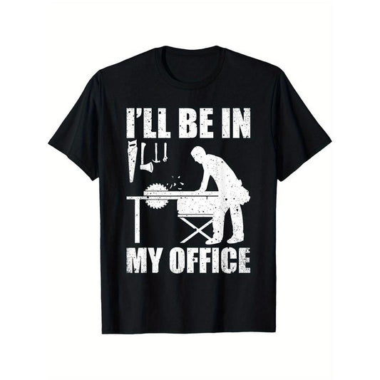 Mens Funny Woodworking Carpenter Carpentry Woodworker Gift Short Sleeve T-Shirt made in usa