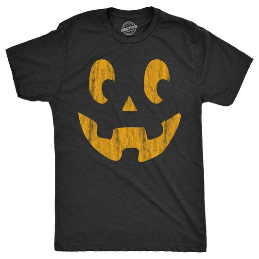 Mens Side Eye Steve Pumpkin T Shirt Funny Halloween Jack O Lantern Weird Smile Tee For Guys Mens Funny T Shirts Cool Tees Soft Stylish Casual Menswear Halloween Apparel for Men Novelty Tees for Guys Black - M