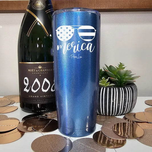 Merica Laser Etched Tumbler