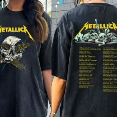 Metallica Metal Band Tour 2024 Event Shirt,  Metallica Unisex T-shirt, Metallica Band Fan Gift Shirt, 72 Seasons Tour Shirt, Vintage Y2K