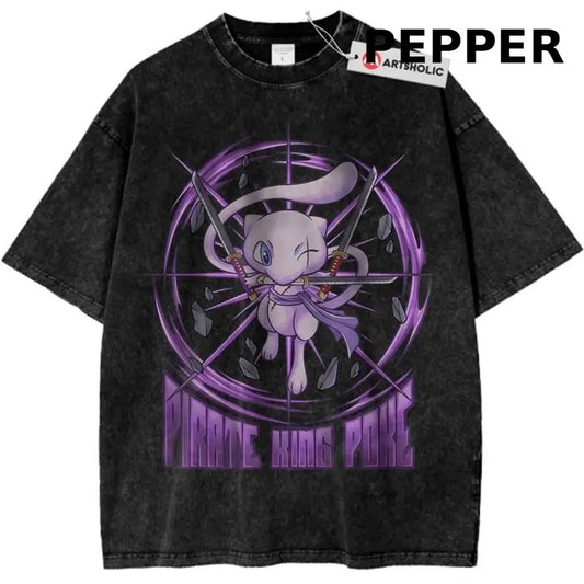 Mew x Zoro Shirt, Pokemon Shirt, Anime Shirt, Vintage T-Shirt