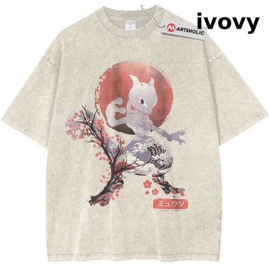 Mewtwo Shirt, Pokemon Shirt, PKM Shirt, Anime Shirt, Vintage T-Shirt
