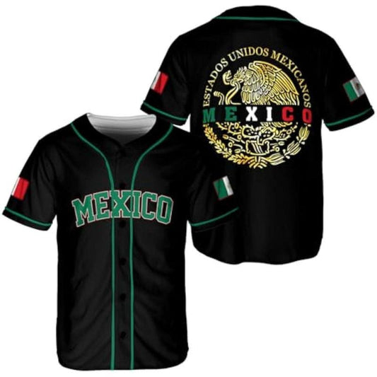 Mexico Baseball Jersey Shirts, Jersey De Mexico Flag Jersey for Men Women, Mexican Eagle Unisex Shirt Sports Gifts, father day