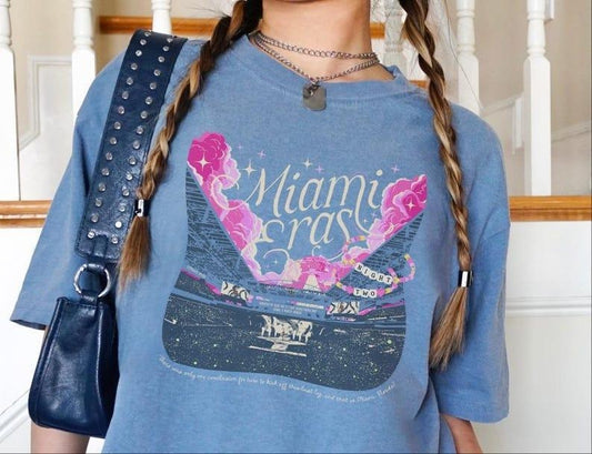 Miami Eras Night Two Hard Rock Stadium Comfort Colors Tee with Surprise Songs, Miami Eras Night Two Hard Rock Stadium Comfort Colors, Music Fan Comfort Colors Tee