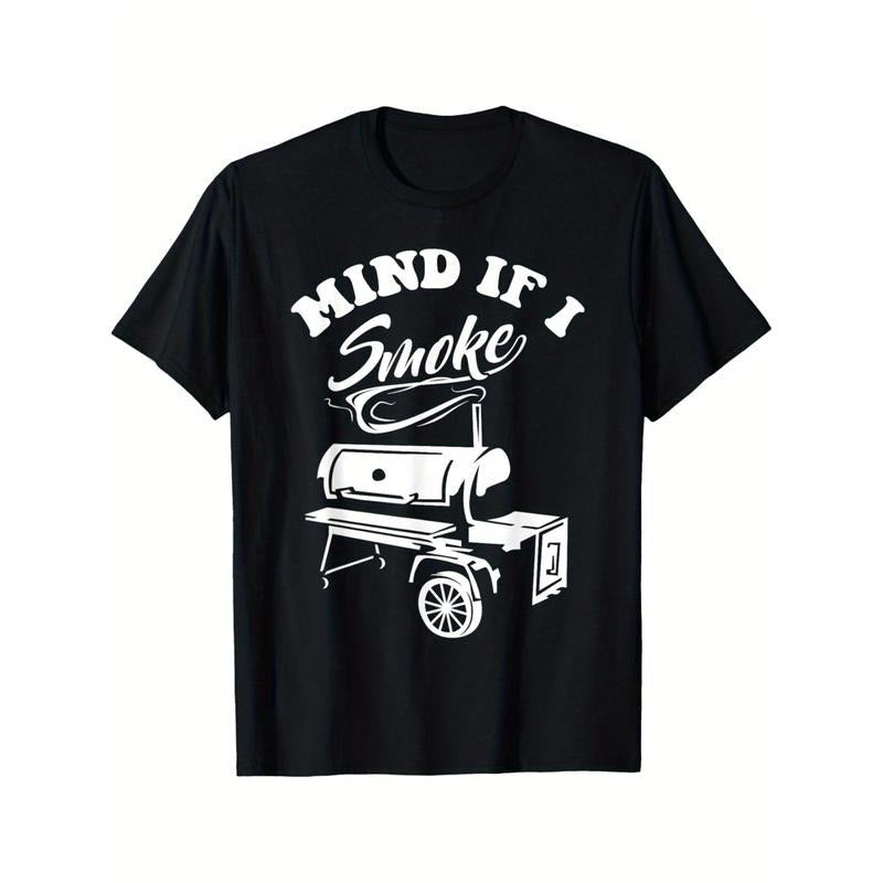 Mind if I Smoke - Funny BBQ Smoker & Grilling T-Shirt T-Shirt Made in USA Hoodie, Sweatshirt | FreshTeex.com