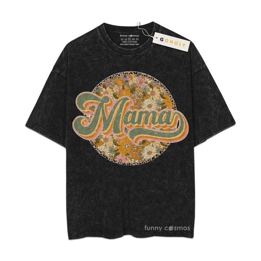 [ Mineral Wash ] Mother Day Mama Boho Vintage Christian Shirt Gifts For Mom, Mom Life, Mother Day Graphic Washed Style Shirt