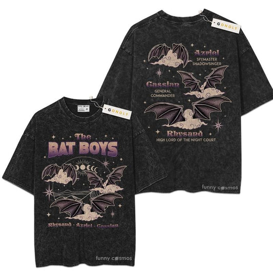 [ Mineral Wash ] The Bat Boys Acotar For Fans Lover Book, Bookish, Graphic Washed Style Shirt