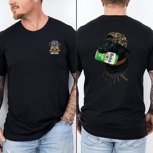 Modelo Chelada Dog Lover T-Shirt - Sweatshirt - Hoodie, Drinking Graphic Tee, Beer Lover T-Shirt, Hunting Shirt for Dads, Father's Day Gift, Modelo Beer Fan Apparel, Men's Graphic Tees