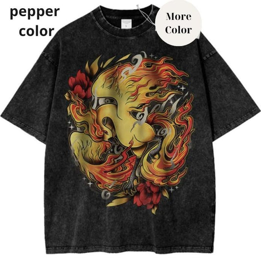Moltres Graphic TShirt, Pokemon T-Shirt, PKM Shirt, Anime Shirt, Vintage Tee Womenswear Cotton Top Summer